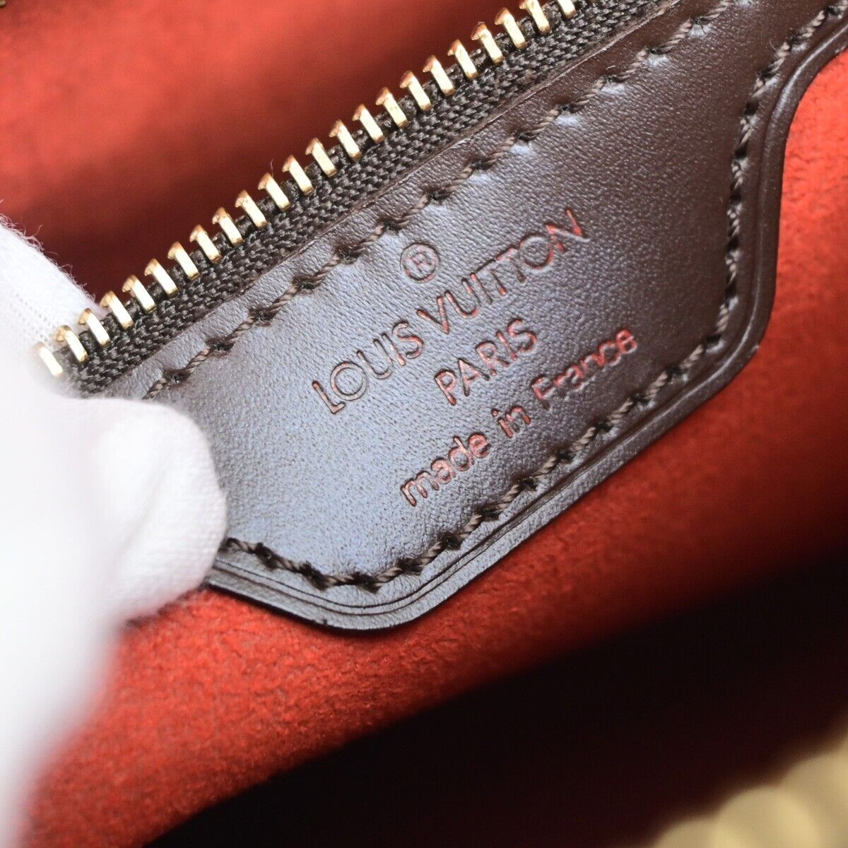 LOUIS VUITTON Looping GM SP Order Shoulder Bag Damier Ebene Brown N51144 93FB187