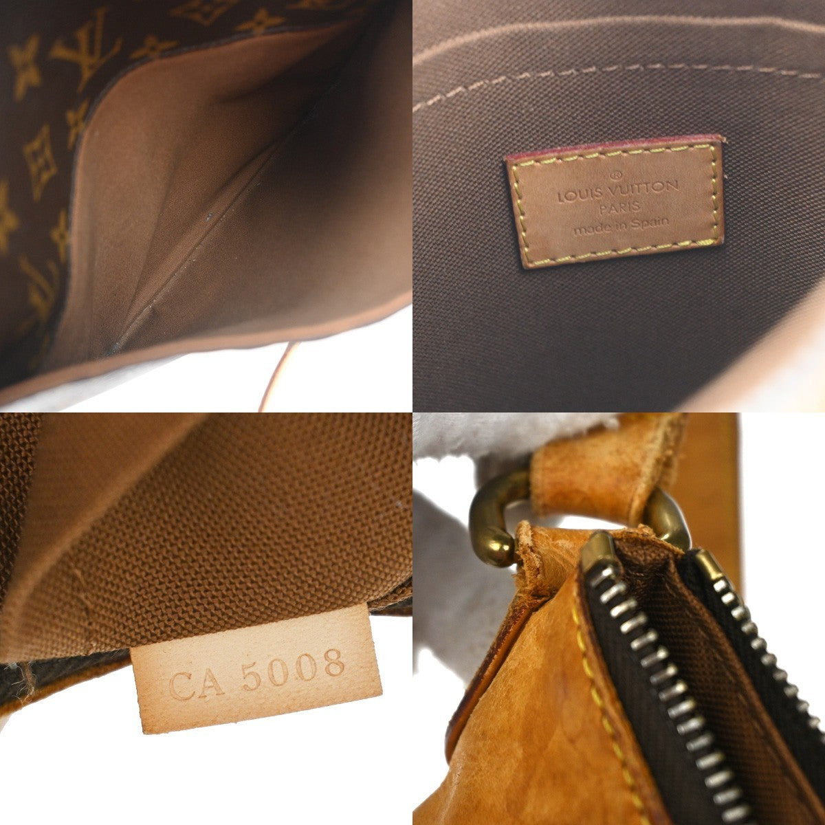 LOUIS VUITTON Odeon PM Shoulder Bag Monogram Leather Brown France M56390 83YH994