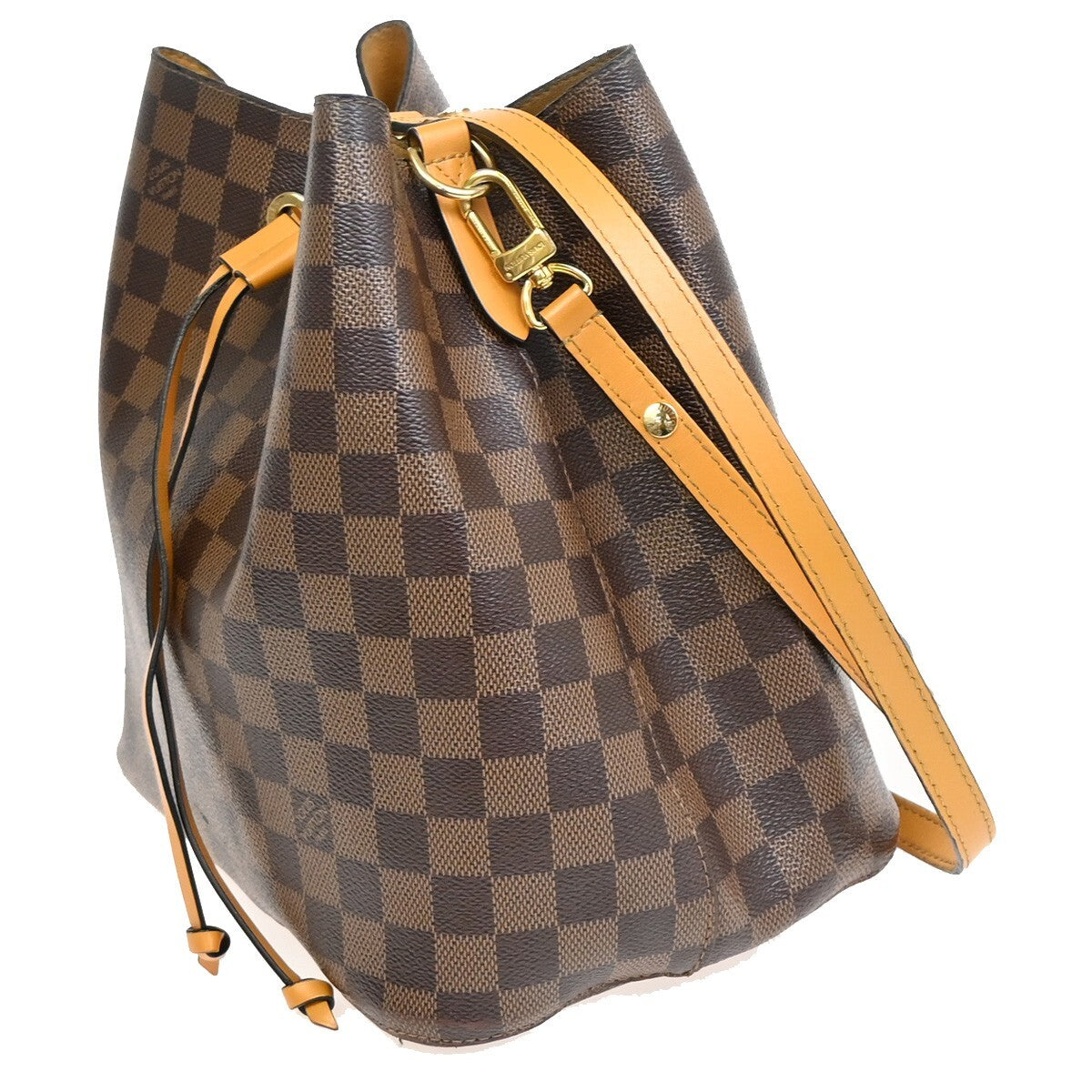 LOUIS VUITTON Neo Noe MM Drawstring Shoulder Bag Damier Ebene BN M40213 55FB588