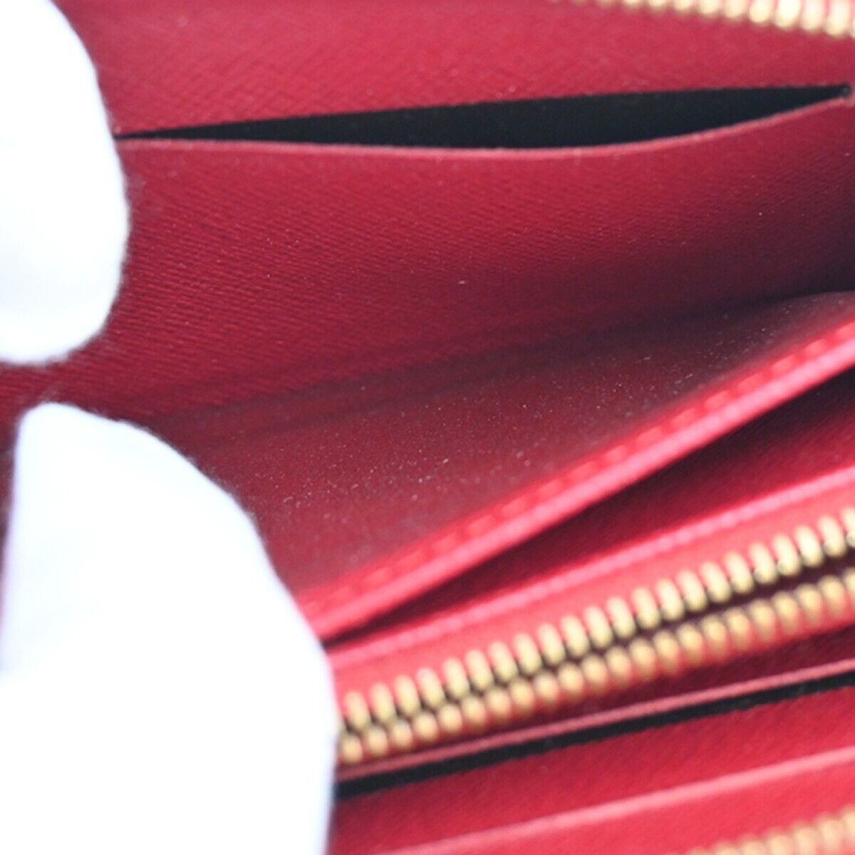 LOUIS VUITTON LV Zippy Long Wallet Purse Monogram Cherry Brown M95006 35FA453