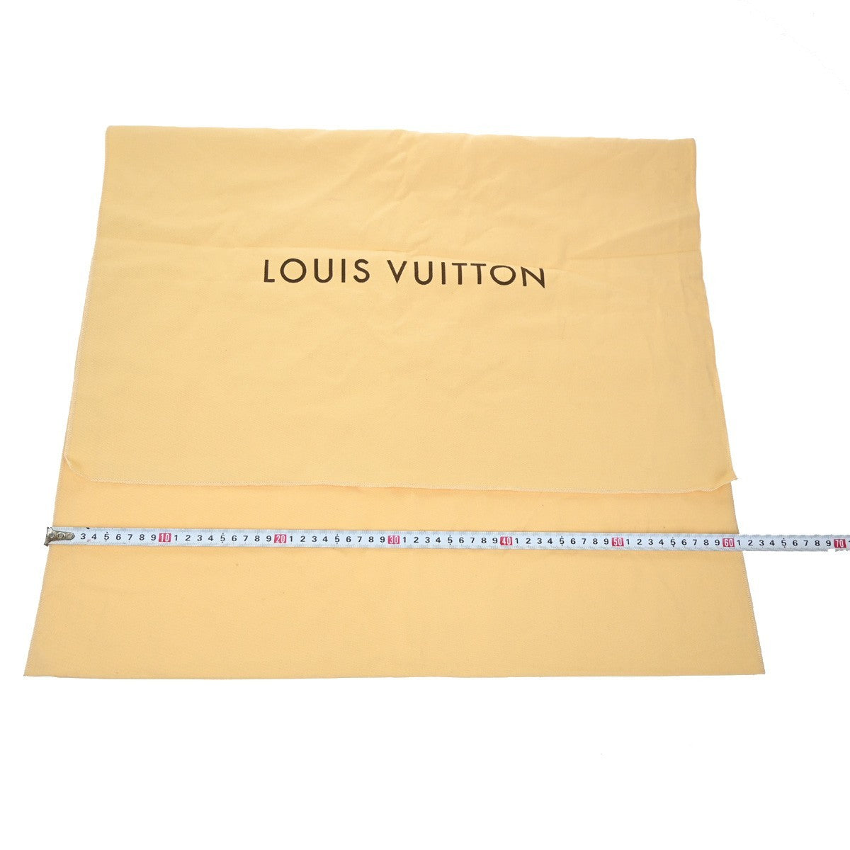 LOUIS VUITTON Logo 11 Set Drawstring Dust Bag Canvas Cotton Beige Brown 09KB577