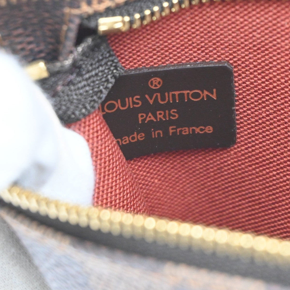 LOUIS VUITTON Clifton Shoulder Bag Damier Ebene Leather Brown N51149 93MA534