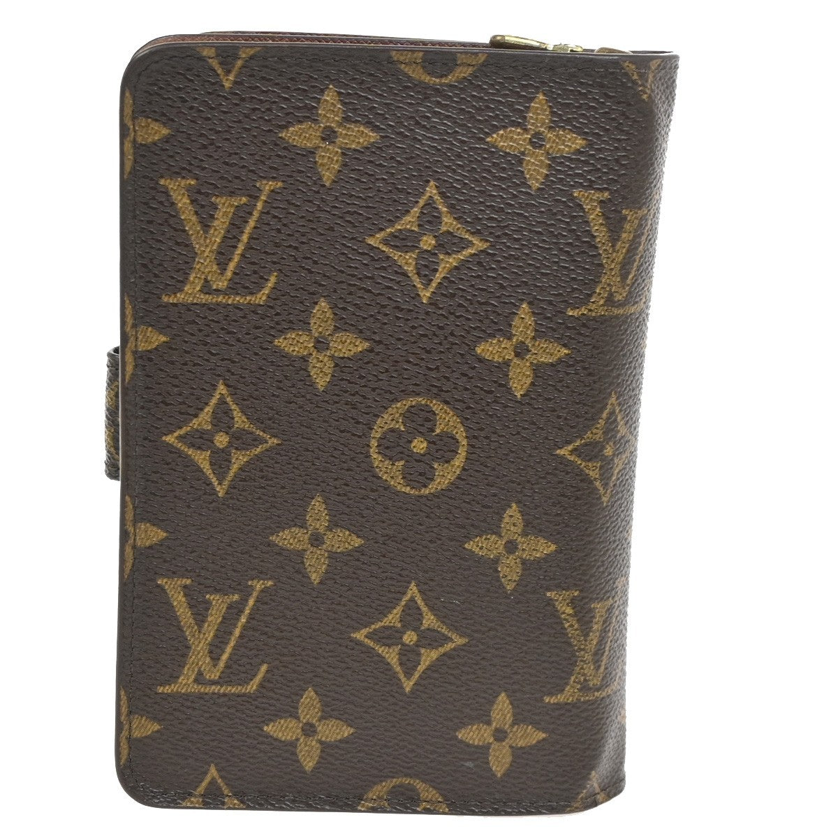 LOUIS VUITTON Porte Papier Zip Bifold Wallet Monogram Leather M61207 62KD008