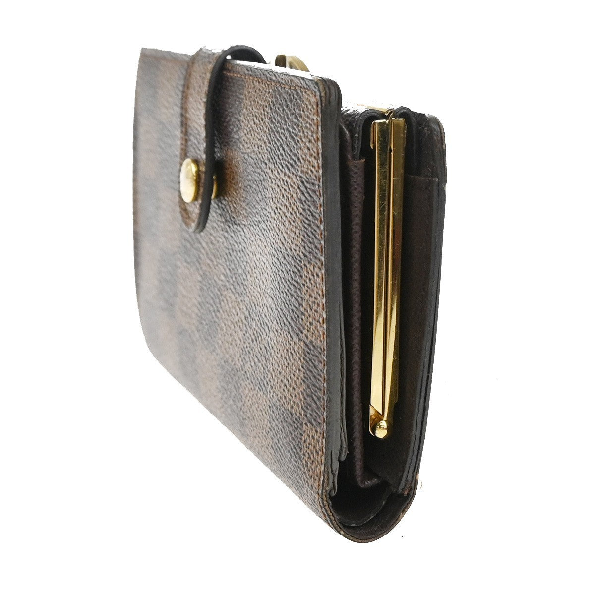 LOUIS VUITTON Portefeuille Viennois Wallet Damier Ebene Leather M61663 65CA990