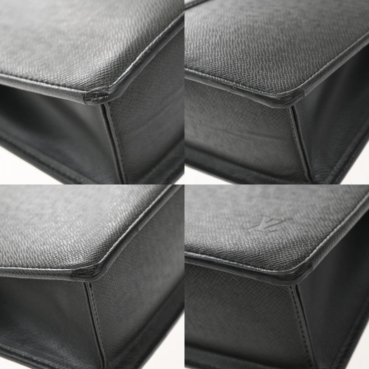 LOUIS VUITTON Porte Documents Lozan Briefcase Hand Bag Taiga BK M30052 68KP321