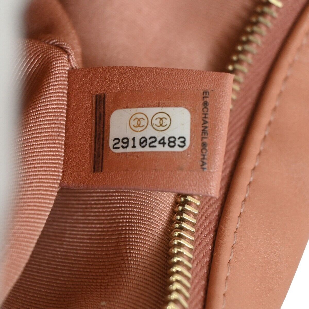 CHANEL CC Matelasse Mini Chain Shoulder Bag Leather Pink GHW Italy 323RH639