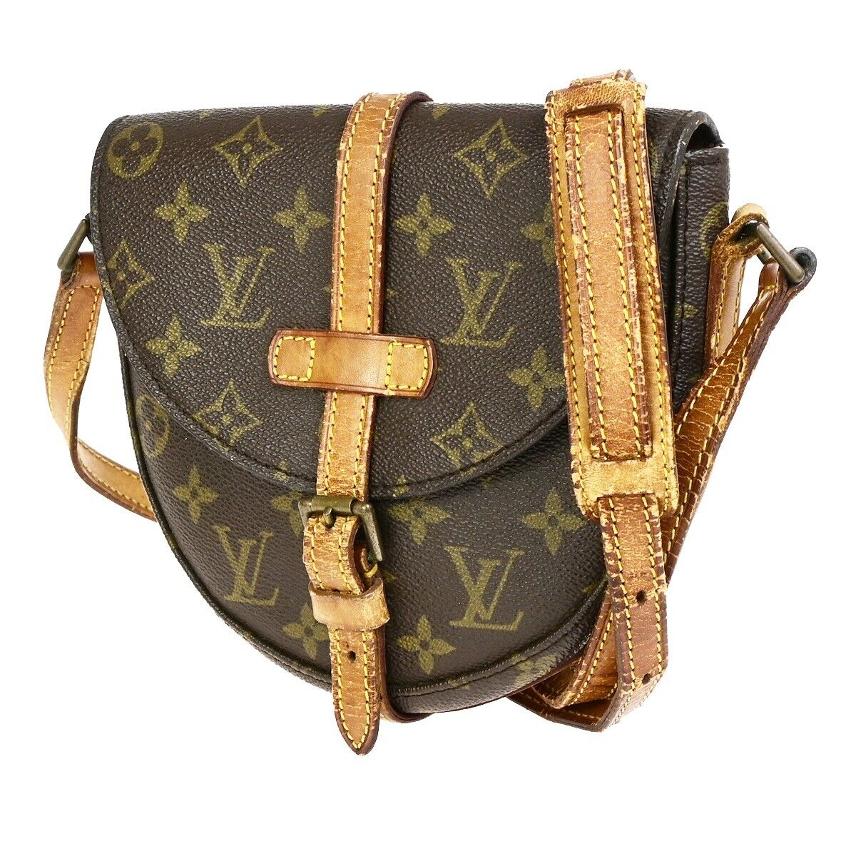 LOUIS VUITTON Chantilly PM Shoulder Bag Monogram Leather Brown M51234 69SJ463
