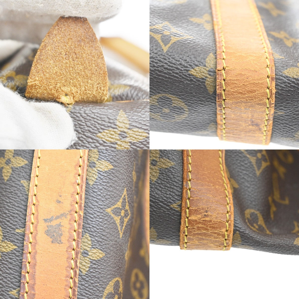LOUIS VUITTON Keepall 60 Travel Hand Bag Monogram Leather Brown M41422 70YH864