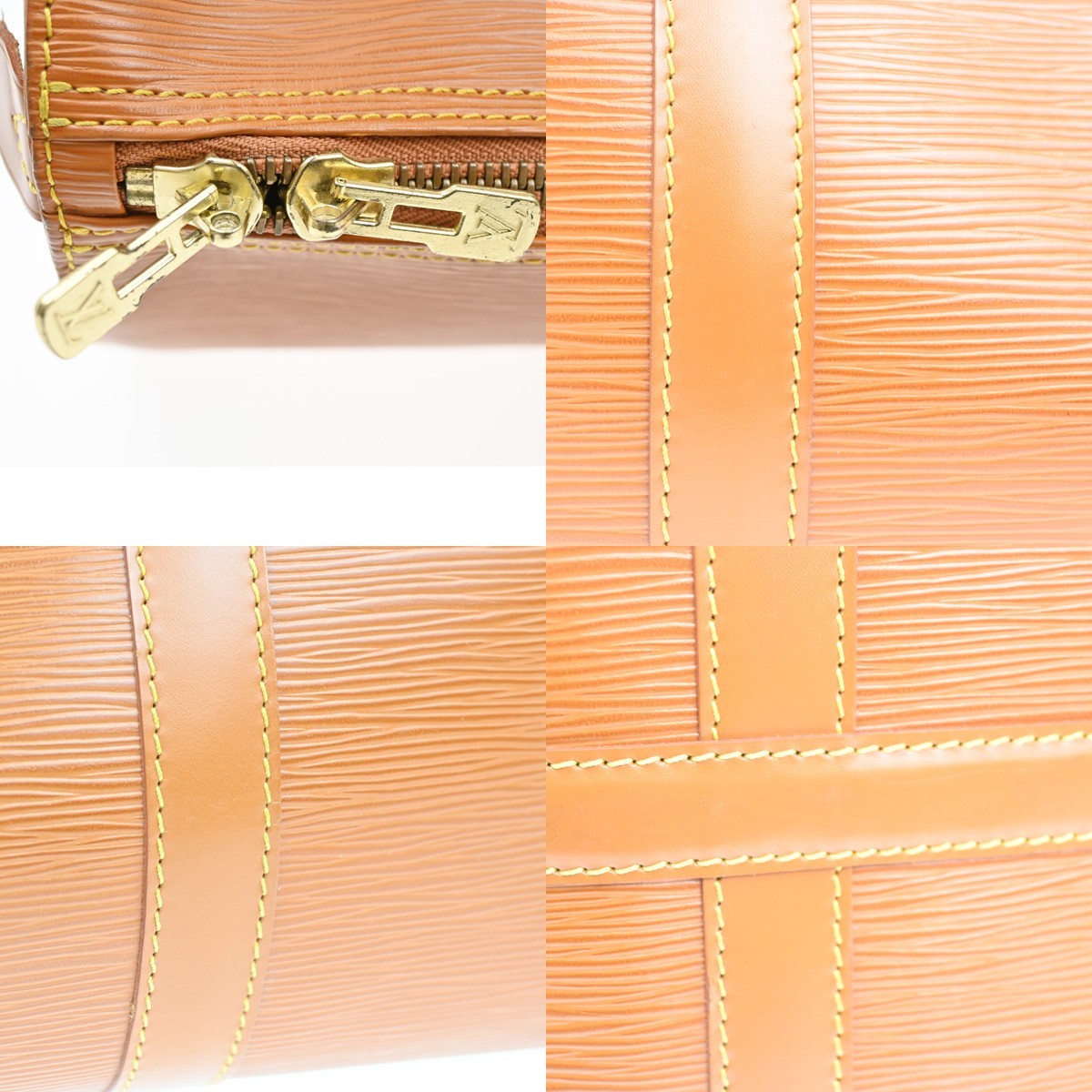 LOUIS VUITTON LV Logo Keepall 50 Travel Hand Bag Epi Leather M42968 Gold 23RL844