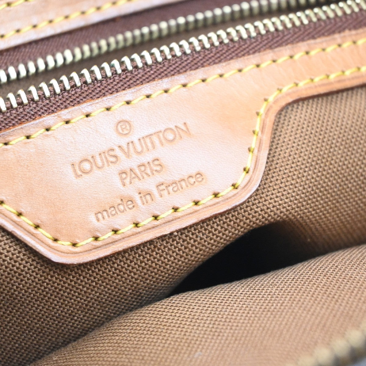 LOUIS VUITTON Cabas Piano Shoulder Bag Monogram Leather Brown M51148 35MA535