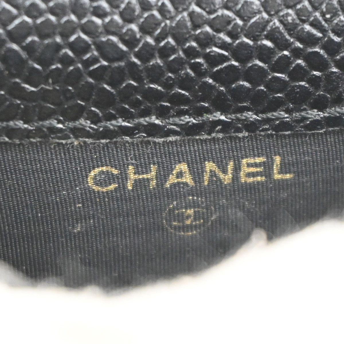 CHANEL CC 2 Set Wallet Cigarette Case Grained Calfskin Leather BE BK 68KC478