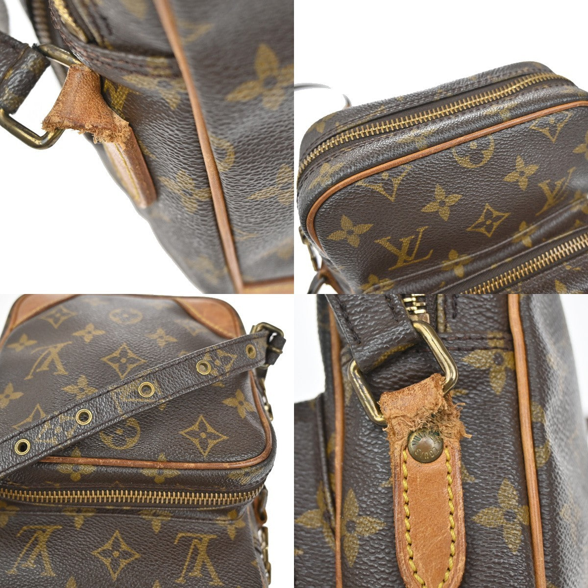 LOUIS VUITTON Amazone Shoulder Bag Monogram Leather Brown France M45236 69CA200