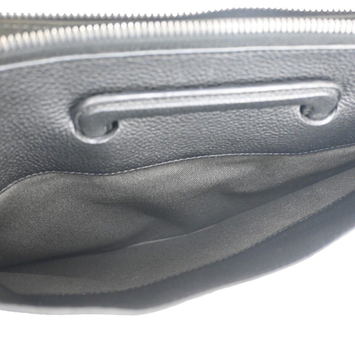 BERLUTI Lift Calligraphy 2Way Briefcase Clutch Hand Bag Leather Brown BK 44RH278