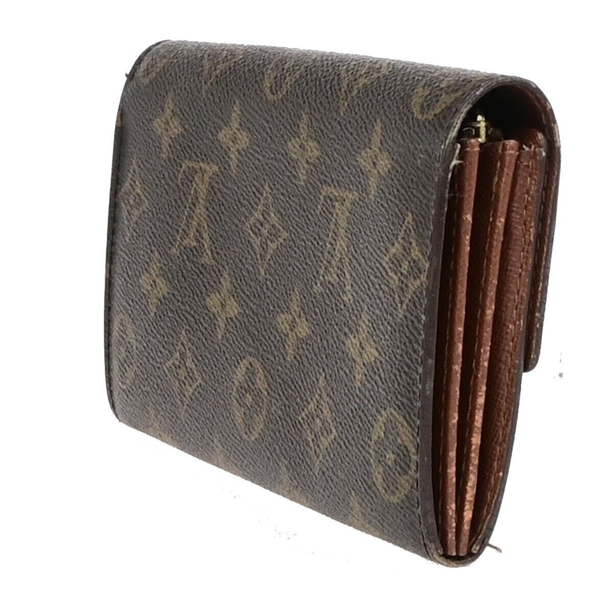 LOUIS VUITTON Porte Monnaie Credit Long Wallet Monogram Leather M61725 05ED162