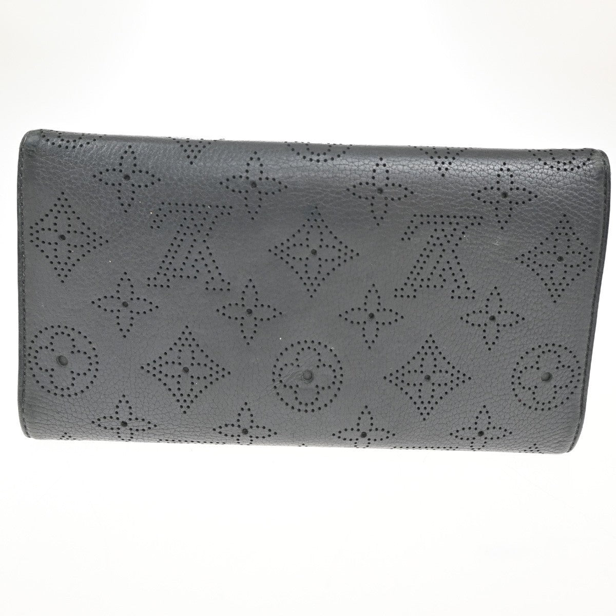 LOUIS VUITTON Portefeuille Amelia Wallet Monogram Mahina Gray M93761 09KC396