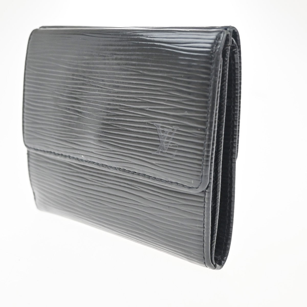 LOUIS VUITTON Porte Cartes Credit Mini Wallet Epi Leather Black M63482 01KC416
