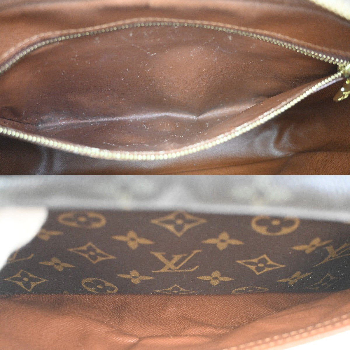 LOUIS VUITTON Trocadero 27 Shoulder Bag Monogram Leather Brown M51274 66ZA314