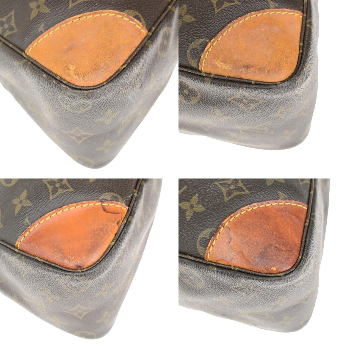 LOUIS VUITTON Boulogne 50 Shoulder Bag Monogram Leather Brown M51114 30EC894