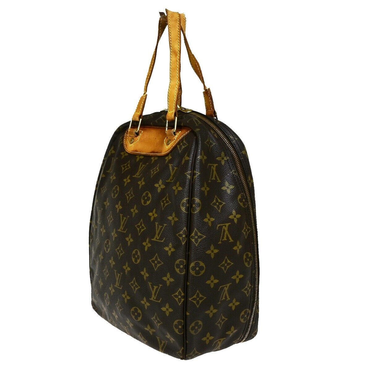 LOUIS VUITTON Excursion Shoes Hand Bag Monogram Leather Brown M41450 68HC045