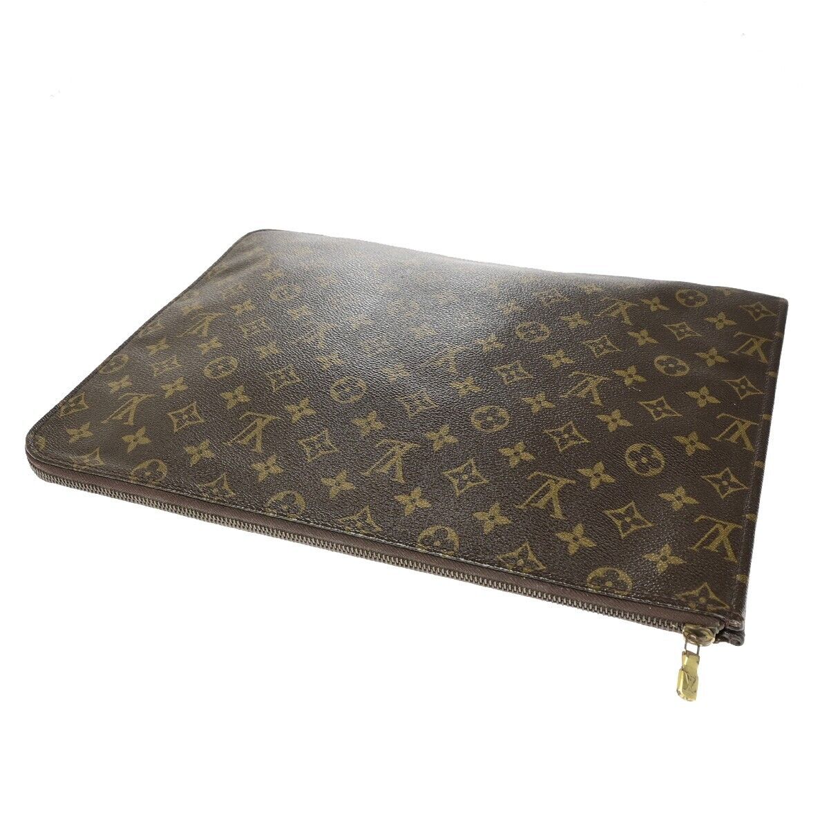 LOUIS VUITTON Poche Documents Business Clutch Bag Monogram M53456 64ED419