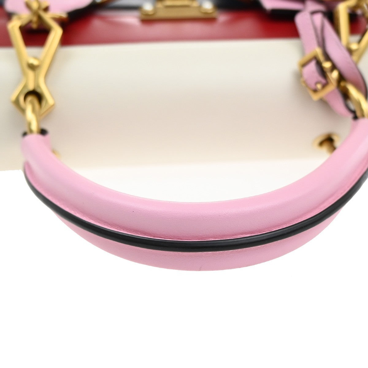 GUCCI Bee Queen Margaret Logo 2way Shoulder Hand Bag Leather GHW Italy 29RL718