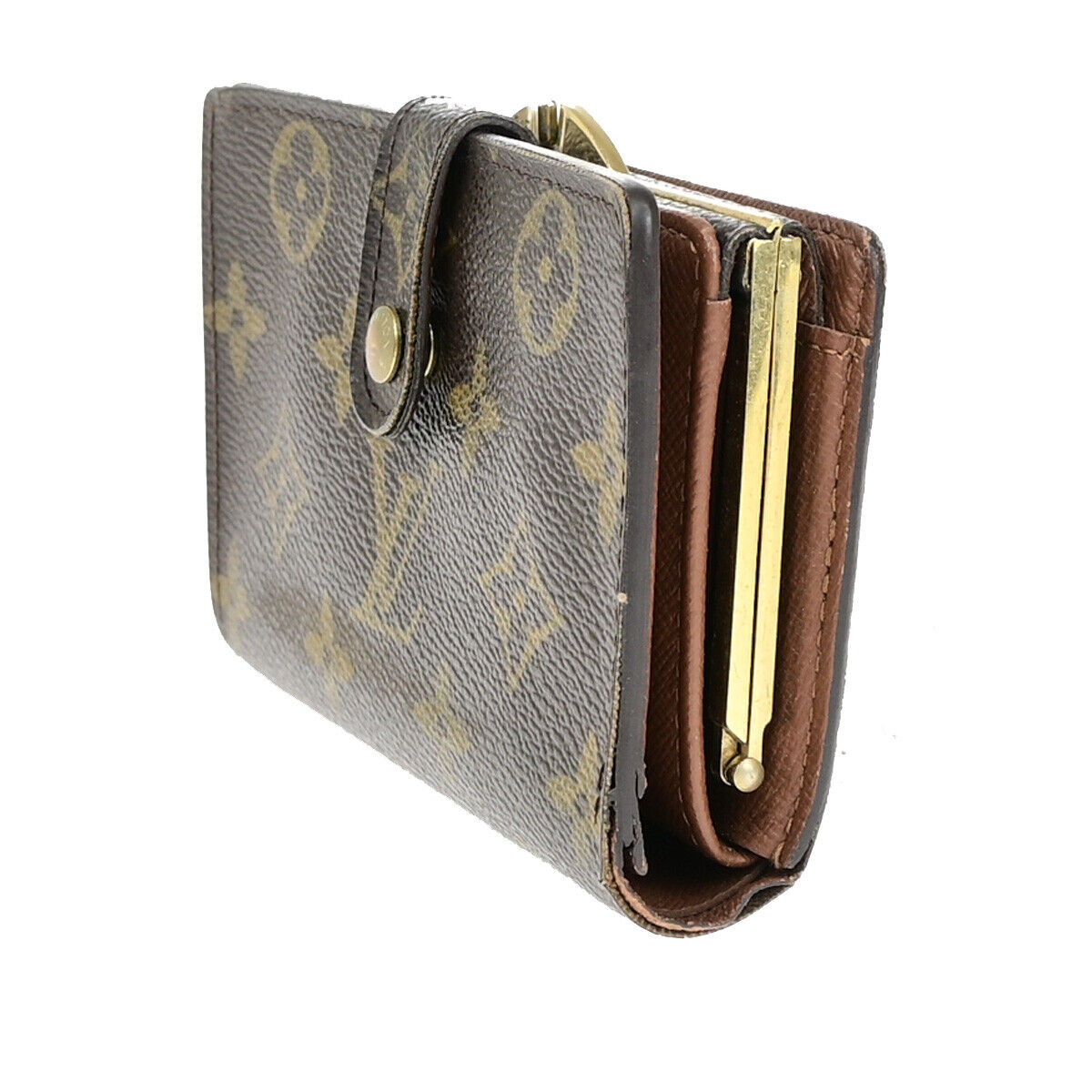 LOUIS VUITTON Porte Monnaie Viennois Bifold Wallet Monogram Brown M61663 07YE843