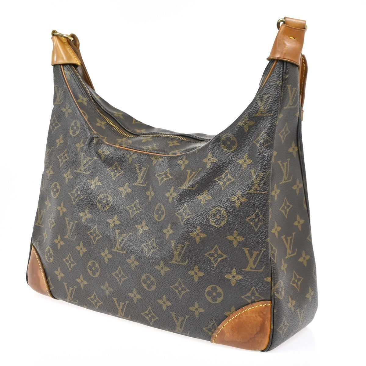 LOUIS VUITTON Boulogne 35 Shoulder Bag Monogram Leather Brown M51260 82SA061