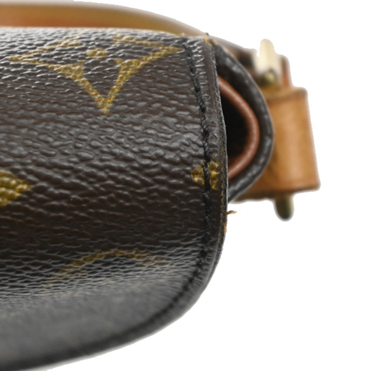 LOUIS VUITTON Chantilly PM Shoulder Bag Monogram Leather Brown M51234 67MA538