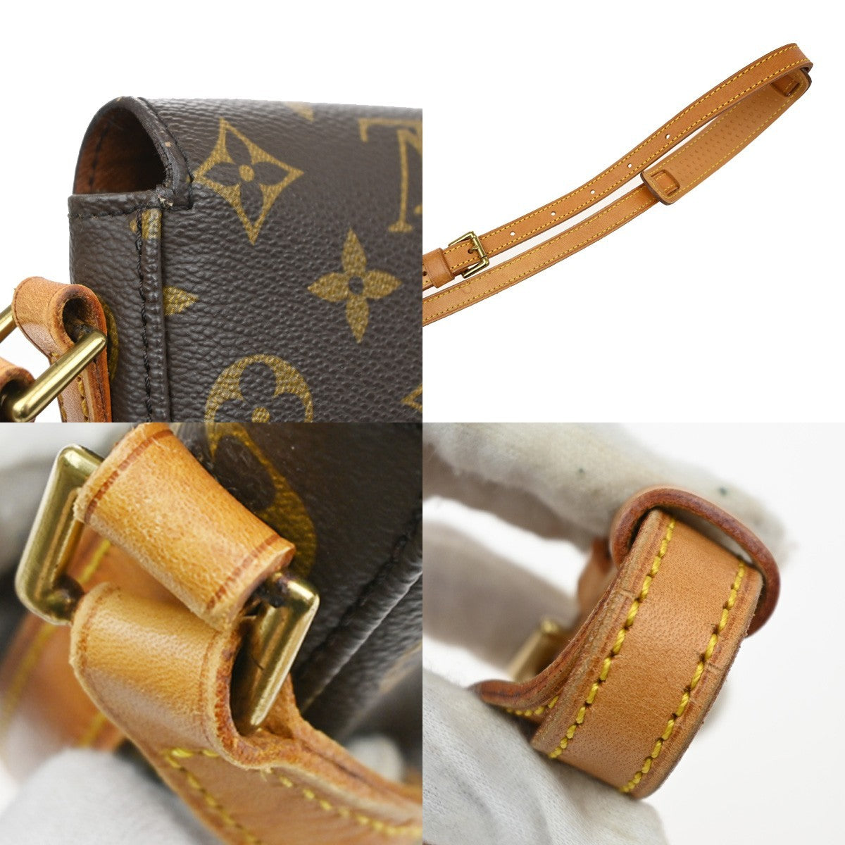 LOUIS VUITTON Chantilly PM Shoulder Bag Monogram Leather Brown M51234 86SA020