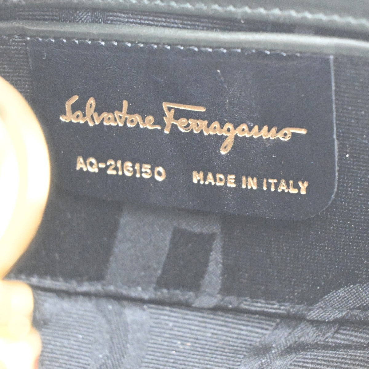 Salvatore Ferragamo Gancini Shoulder Bag Suede Leather Green GHW Italy 34MA212