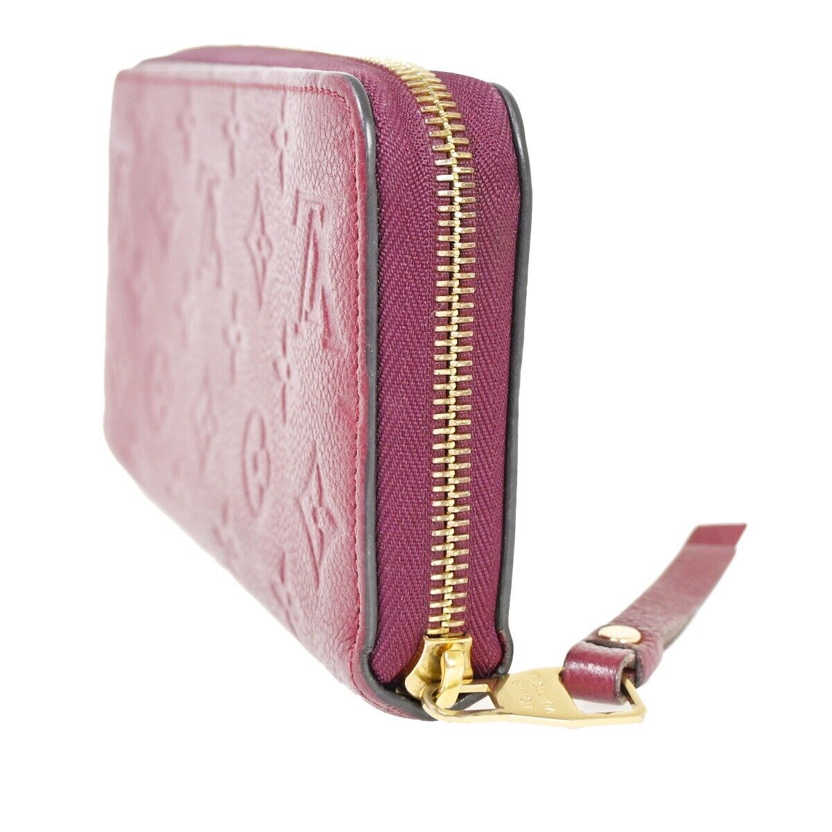 LOUIS VUITTON Zippy Wallet Long Wallet Monogram Empreinte Aurore M60549 35FA439