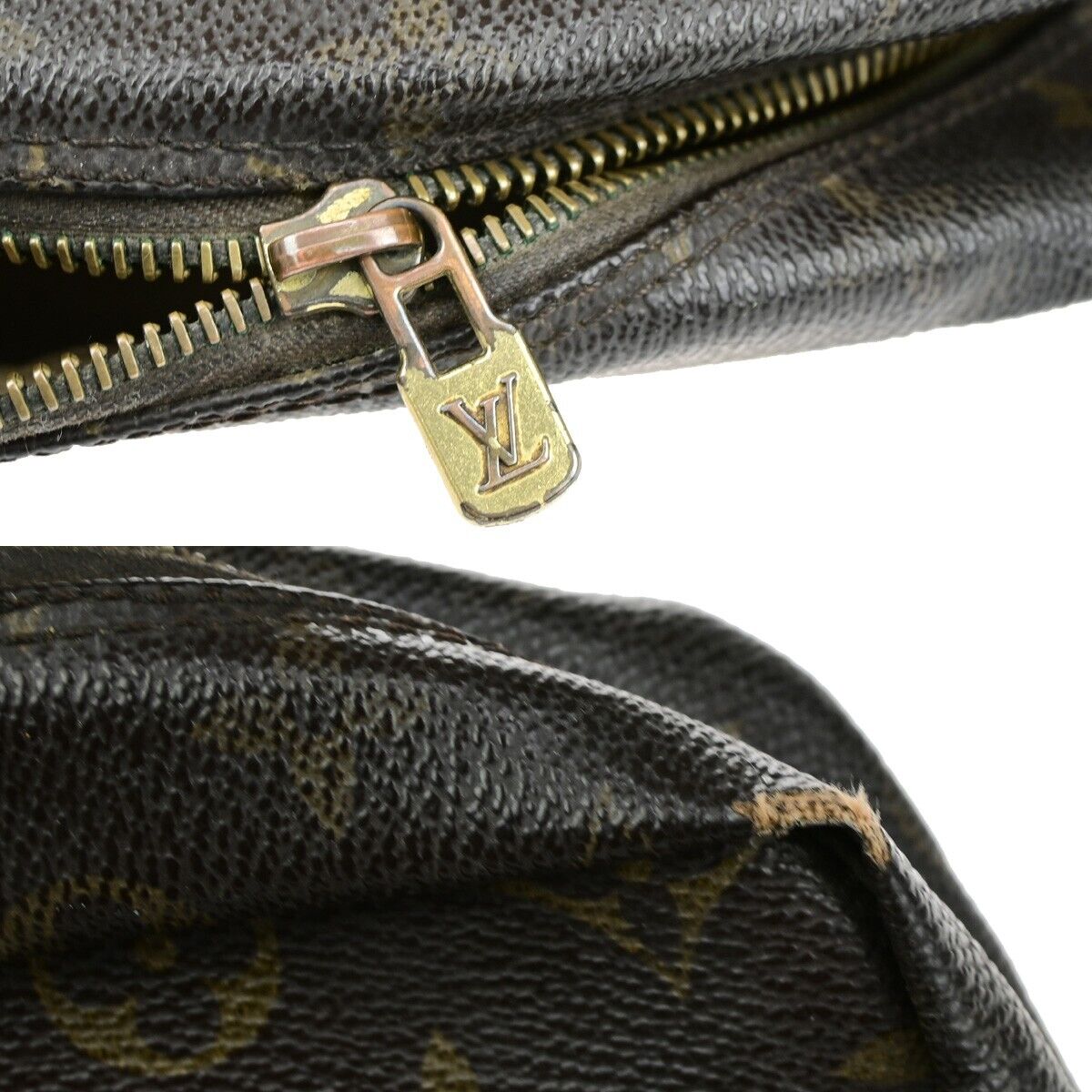 LOUIS VUITTON Trousse Toilette 28 Clutch Hand Bag Monogram Brown M47522 05ED201