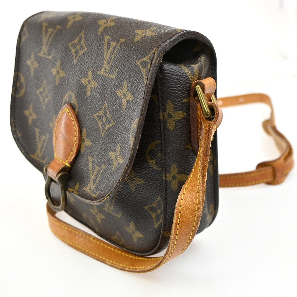 LOUIS VUITTON Mini Saint Cloud Shoulder Bag Monogram Leather BN M51244 80TA398