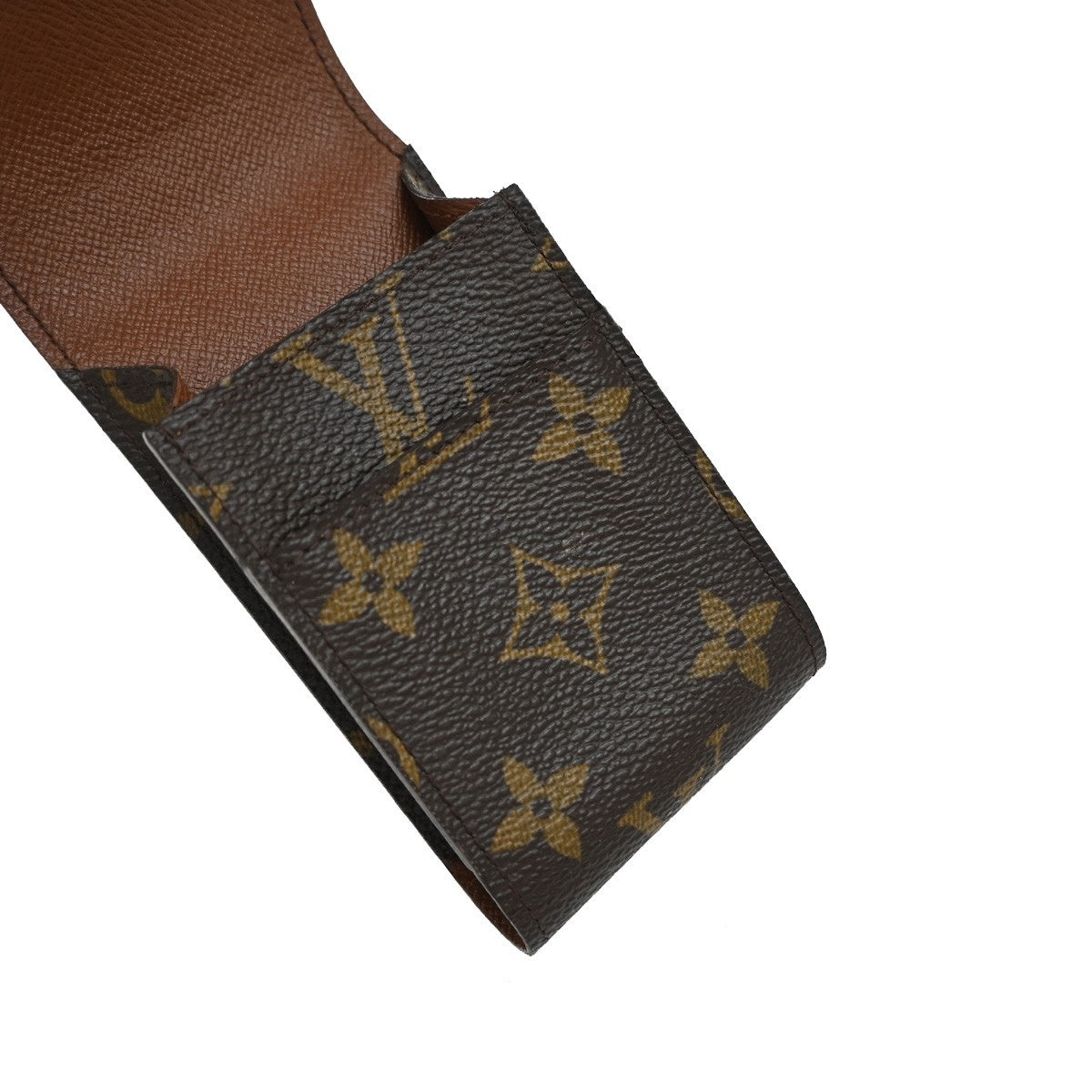 LOUIS VUITTON Etui Cigarette Case Monogram Leather Brown M63024 08KB380