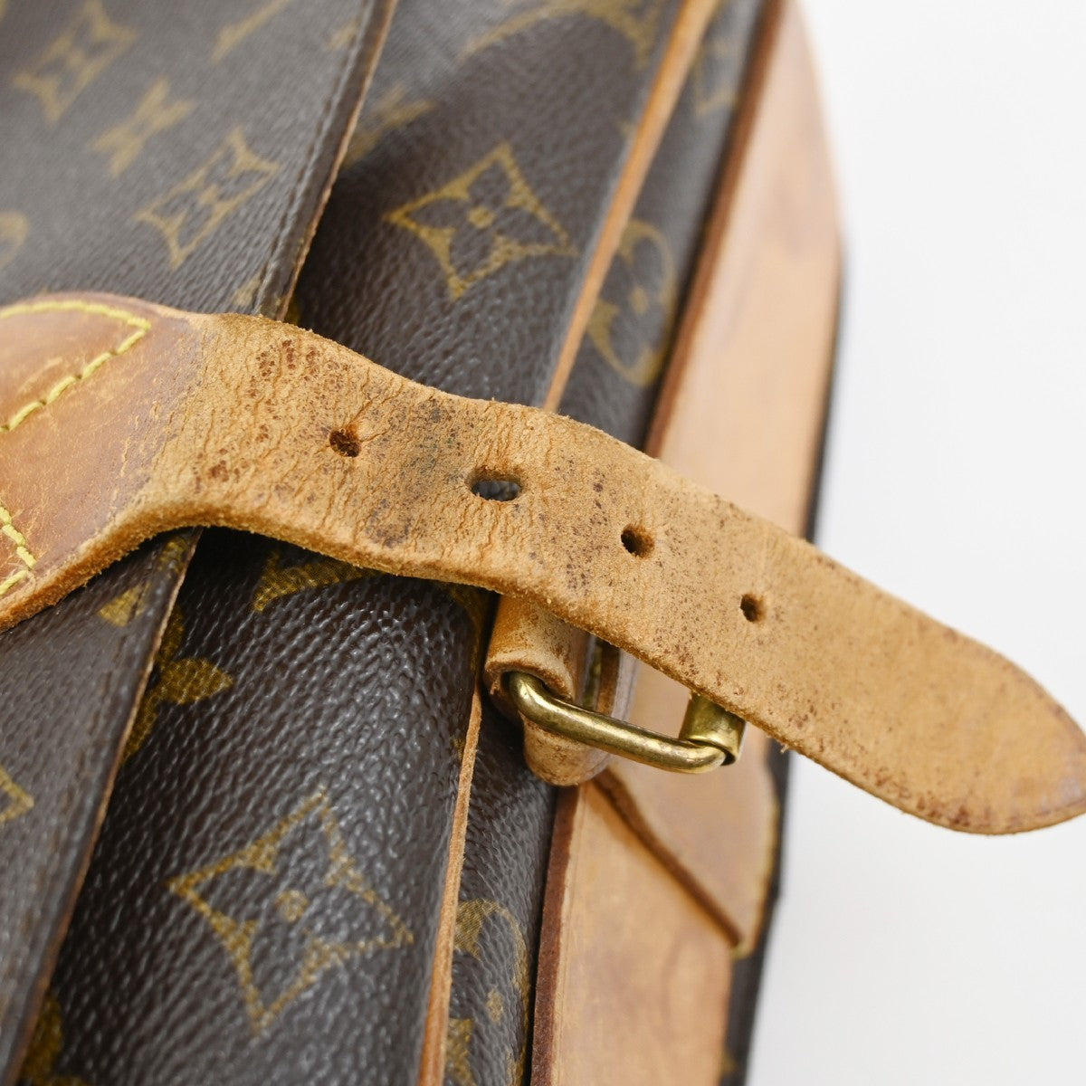 LOUIS VUITTON Cartouchiere GM Shoulder Bag Monogram Leather Brown M51252 30YJ163