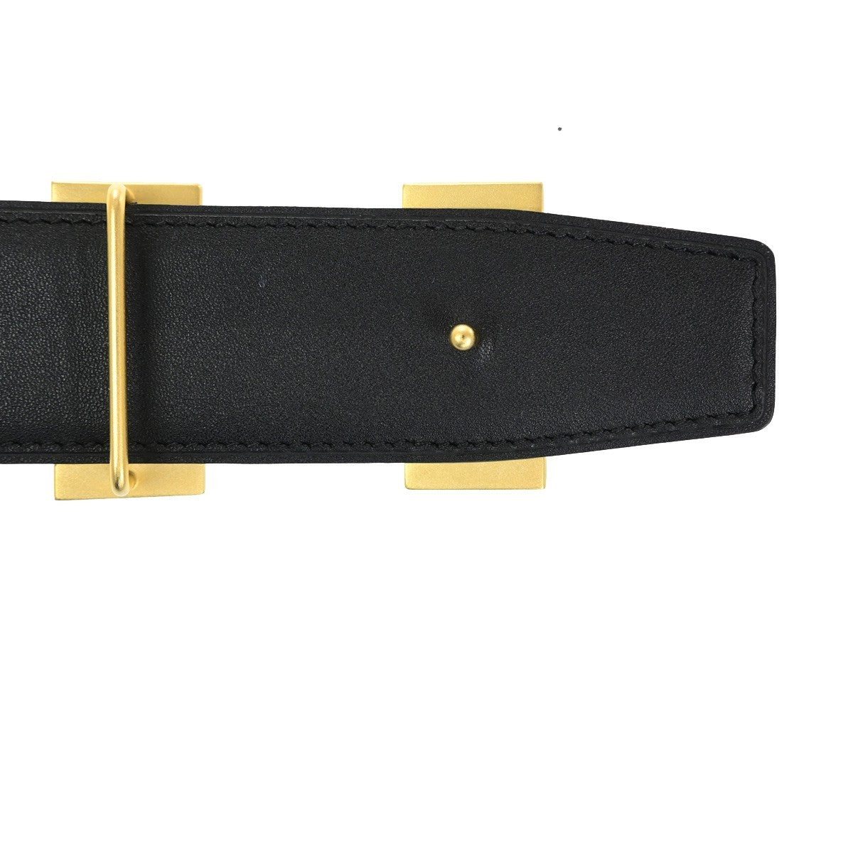 HERMES Constance H Logo Reversible Buckle Belt Leather Size 70 BK BN GHW 80RQ090