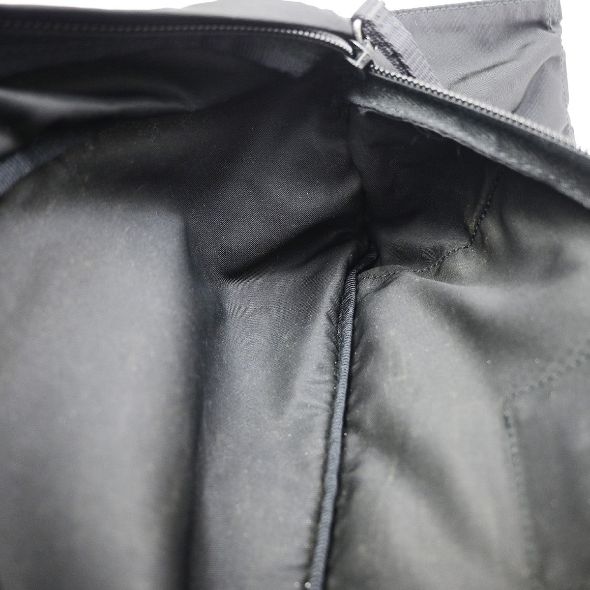 PRADA MILANO Logo Tessuto Bum Bag Nylon Canvas Black SHW Italy 82CB051