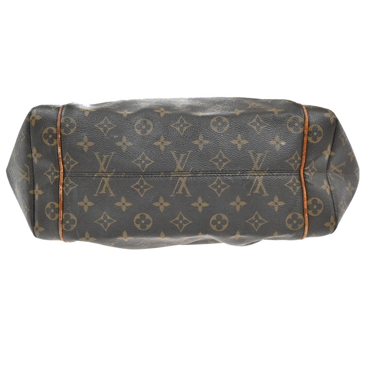 LOUIS VUITTON Logo Totally MM Shoulder Bag Monogram Leather Brown M56689 34EG374