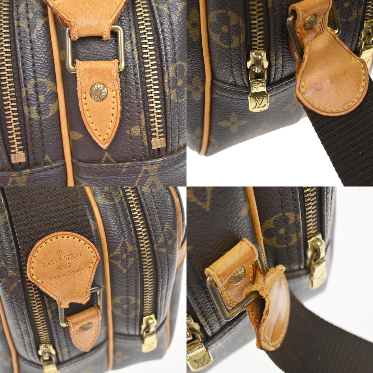 LOUIS VUITTON Reporter PM Crossbody Shoulder Bag Monogram Leather M45254 77YH995