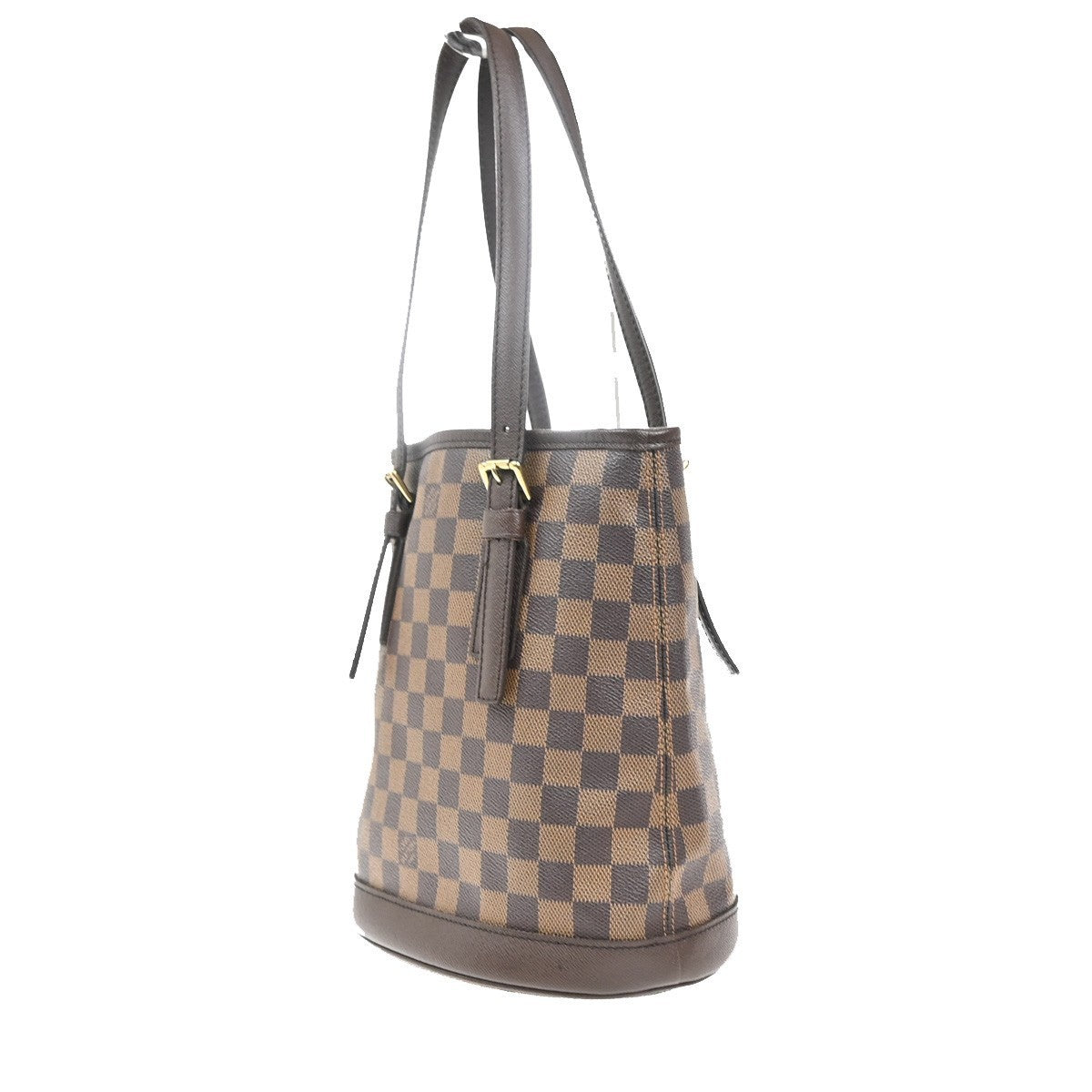 LOUIS VUITTON Marais Shoulder Bag Damier Ebene Leather Brown N42240 73MA408