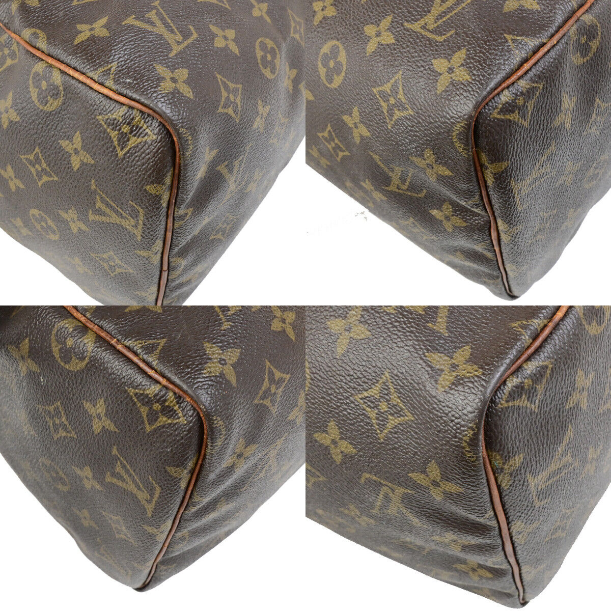 LOUIS VUITTON Speedy 30 Travel Hand Bag Monogram Leather Brown M41526 67SJ546