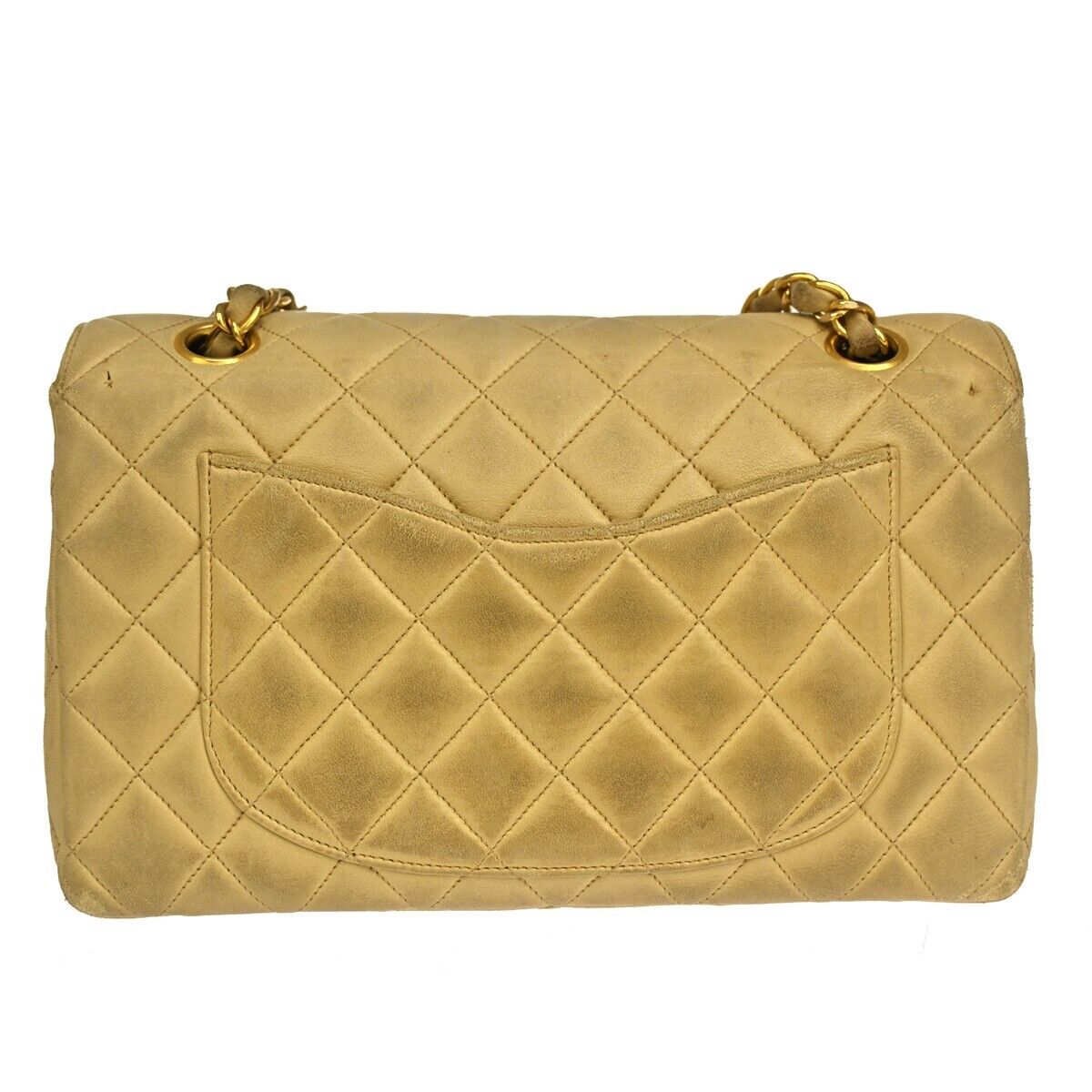 CHANEL CC Double Flap Paris Matelasse 23 Chain Shoulder Bag Leather BE 361RH385