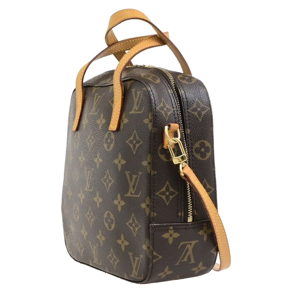 LOUIS VUITTON Spontini 2Way Shoulder Hand Bag Monogram Leather M47500 87ED488
