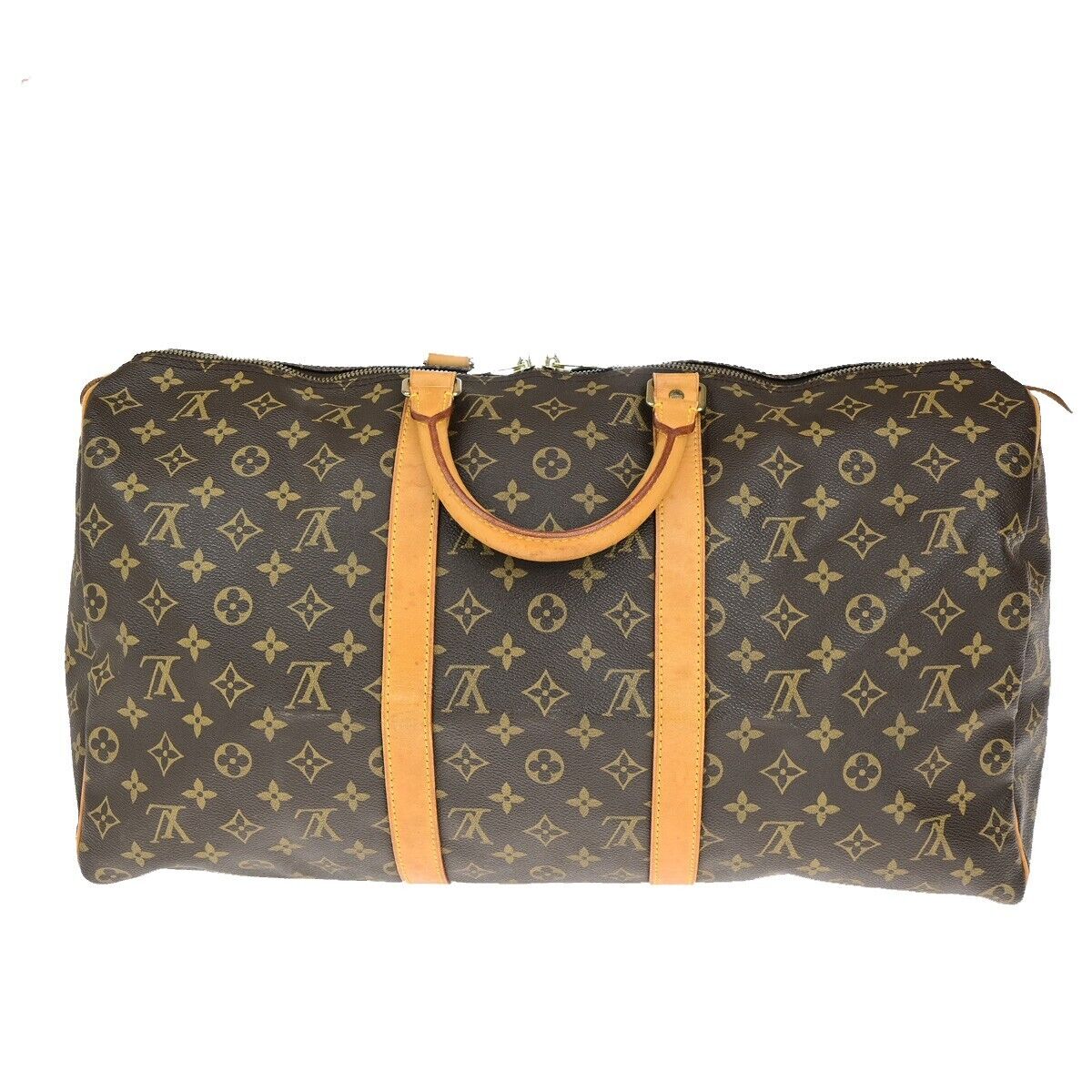 LOUIS VUITTON Keepall 50 Travel Hand Bag Monogram Leather Brown M41426 72ED322