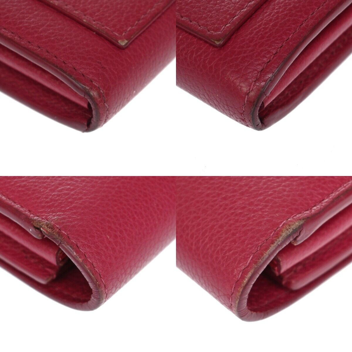 LOUIS VUITTON Portefeuille Lockme Long Wallet  Leather Fuchsia M61277 65EA270