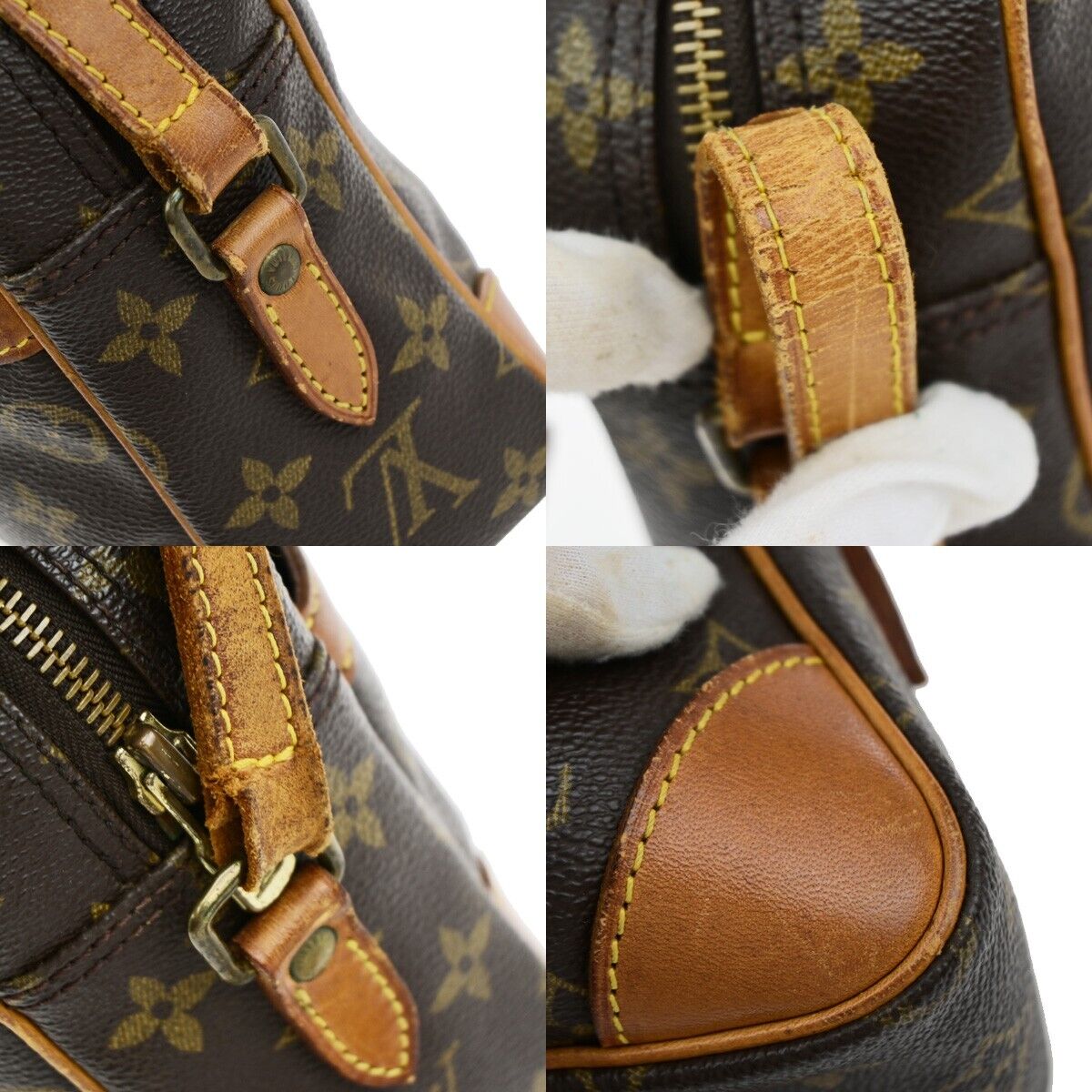 LOUIS VUITTON Trocadero 27 Shoulder Bag Monogram Leather Brown M51274 30EB146
