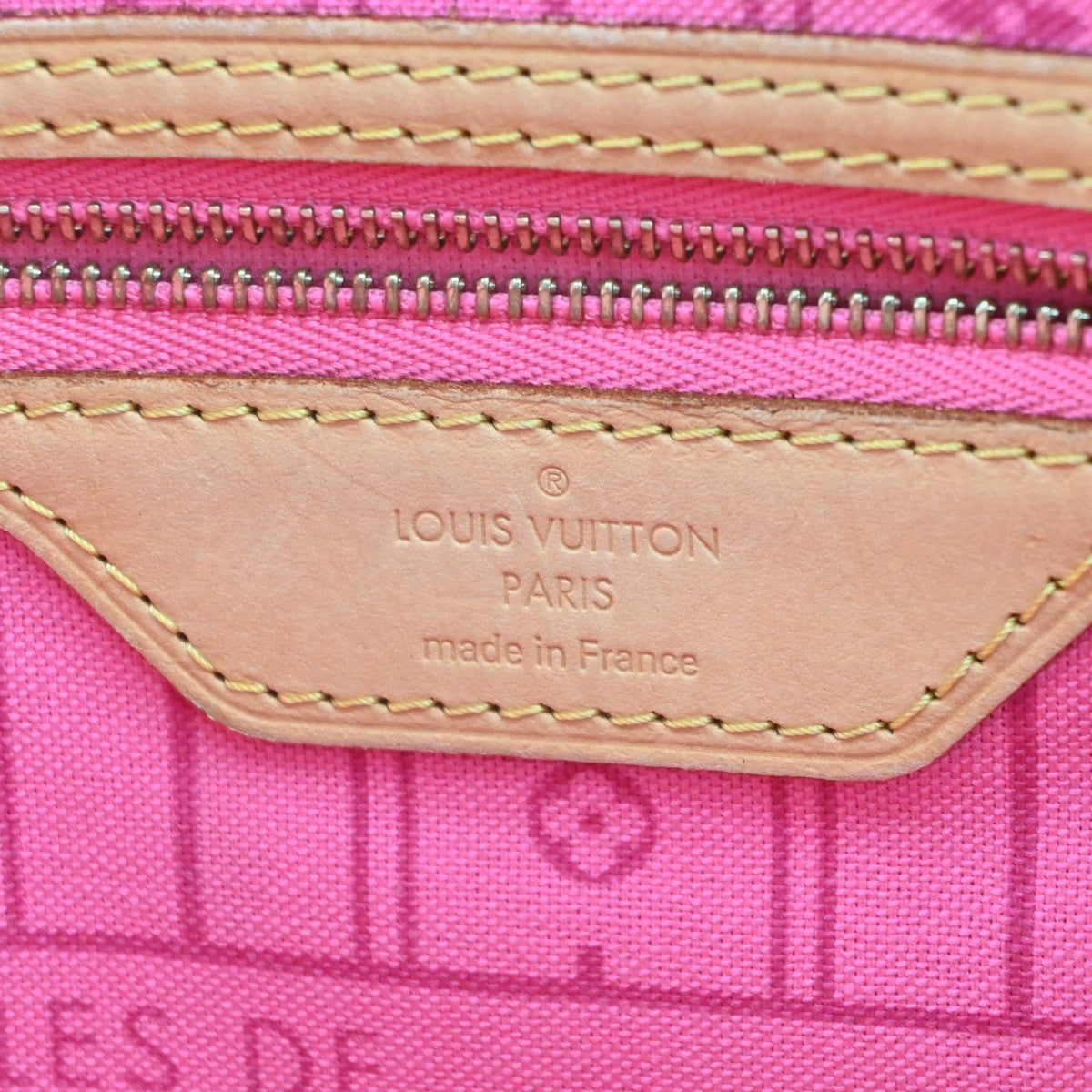 LOUIS VUITTON Neverfull MM Shoulder Bag Monogram Rose Leather BN M48613 678RP175