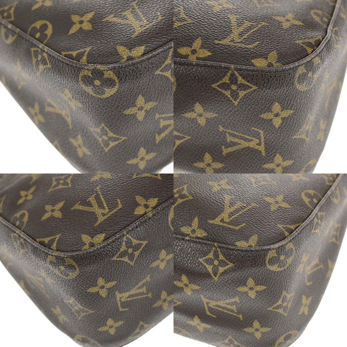 LOUIS VUITTON Looping MM Shoulder Bag Monogram Leather BN France M51146 12YF534