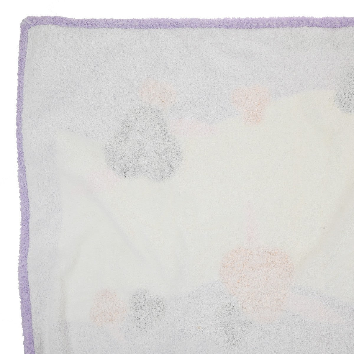 CHANEL CC Logo Camellia Large Beach Towel 100% Cotton Purple White 01KP556