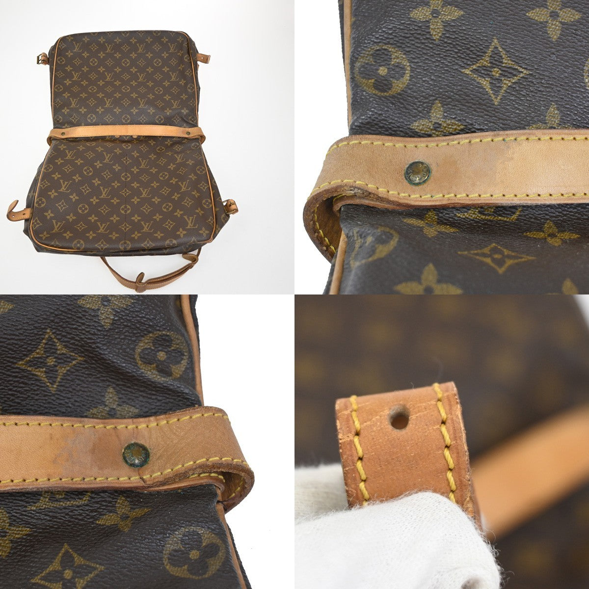 LOUIS VUITTON Saumur 35 Shoulder Bag Monogram Leather BN France M42254 88ZA276
